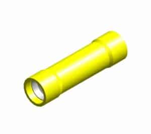 a yellow pipe with a white background