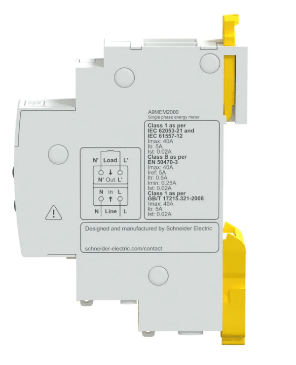 a white and yellow electrical device