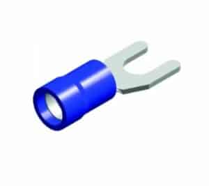 a blue and white electrical component