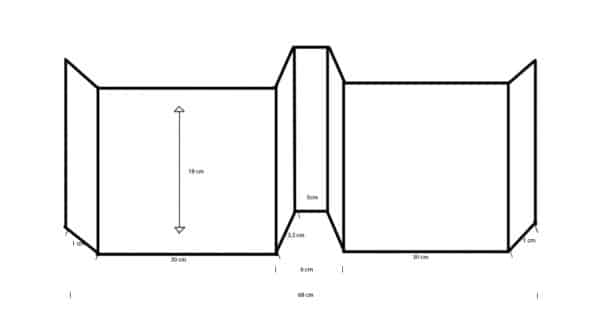 a diagram of a rectangular object