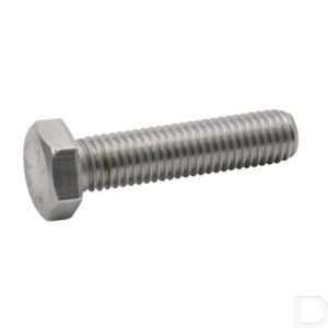 RVS zeskantbout M16x100 mm